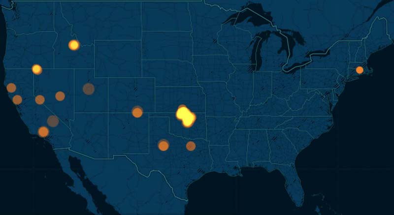 January 2015 earthquake map